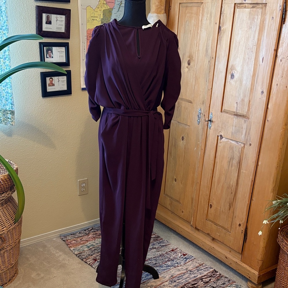 Amanda Uprichard Deep Purple Jumpsuit